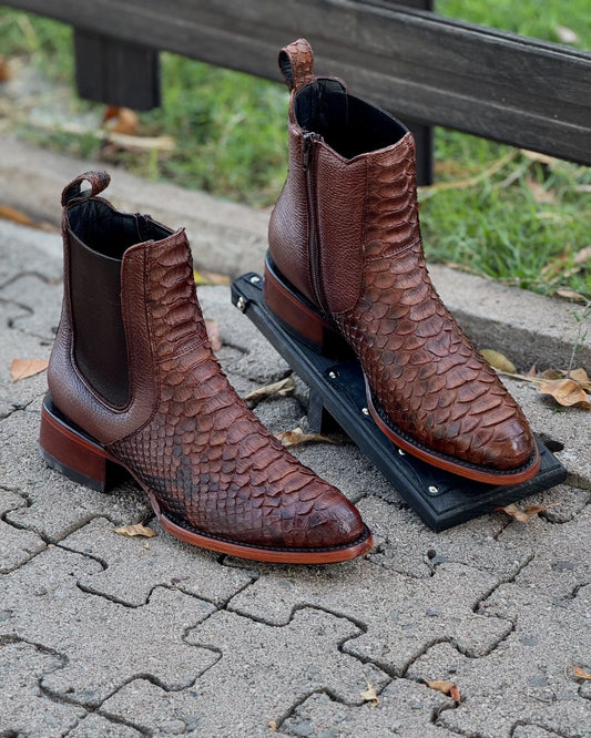 Italian Vintage Python Cowboy Boots(Buy 2 Free Shipping✔️)