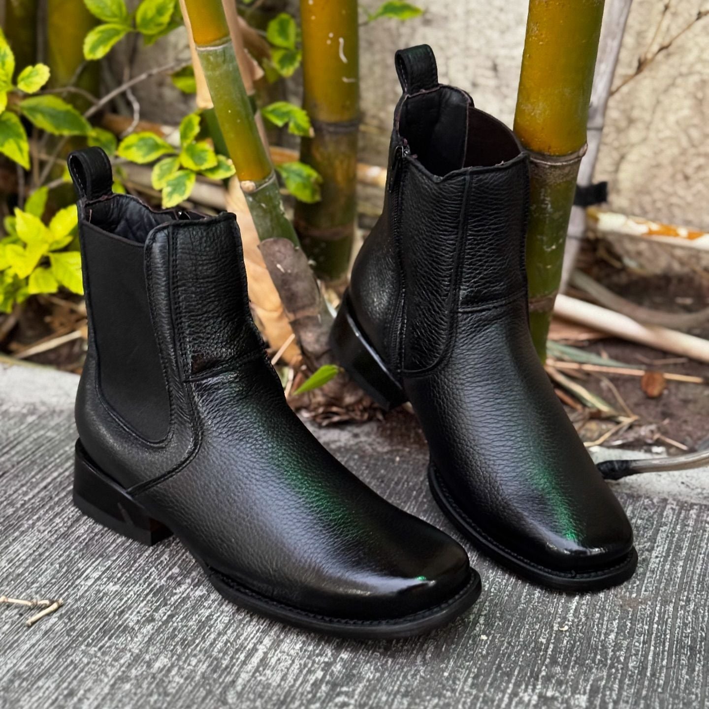 Handmade Cowhide Ankle Boots