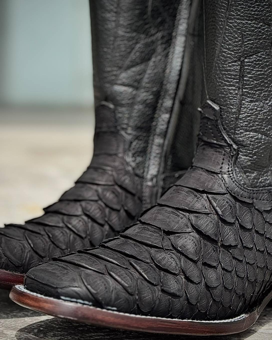 Italian Hand-stitched Python Boots