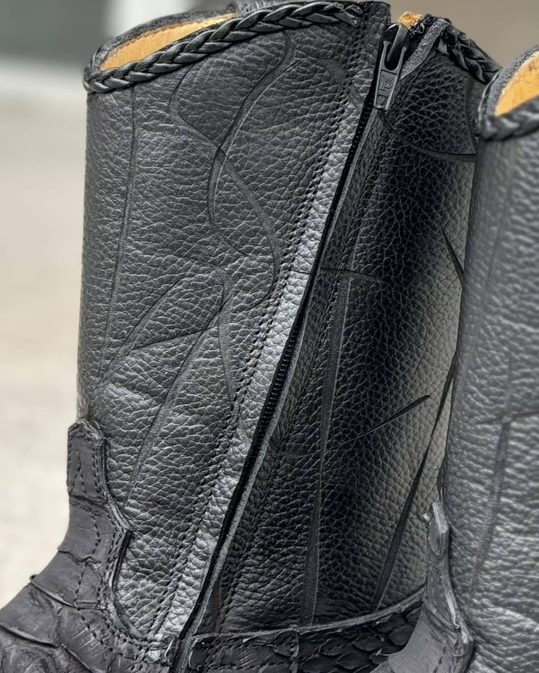 Italian Hand-stitched Python Boots