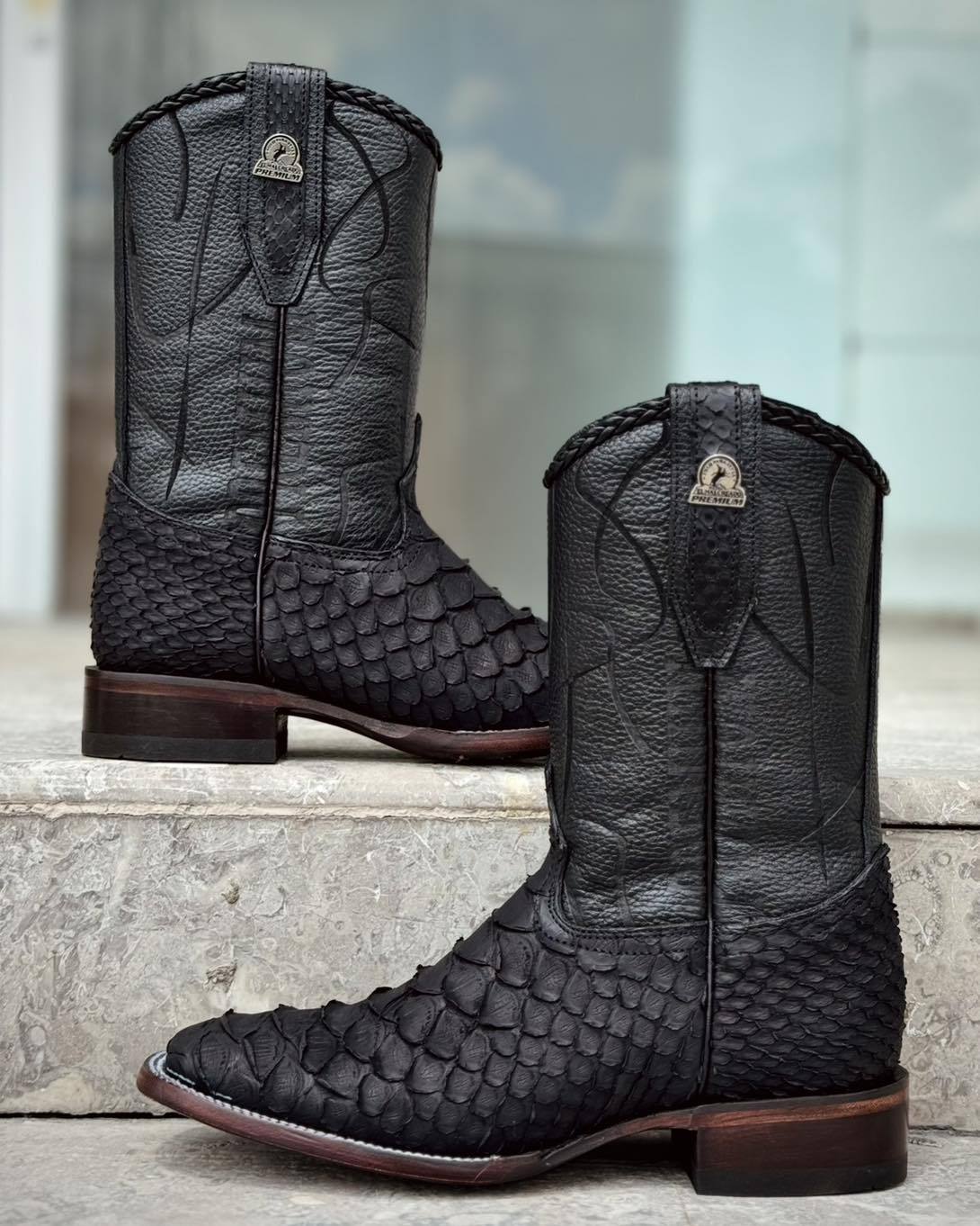 Italian Hand-stitched Python Boots